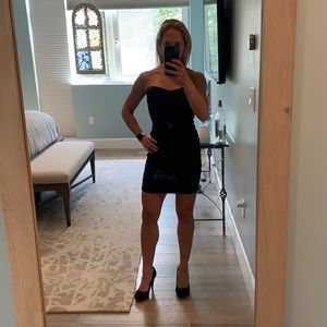 Black strapless Dress